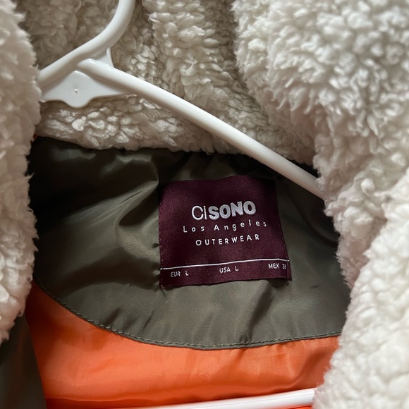 Olive Hooded Puffer Jacket - Picture 3 of 3